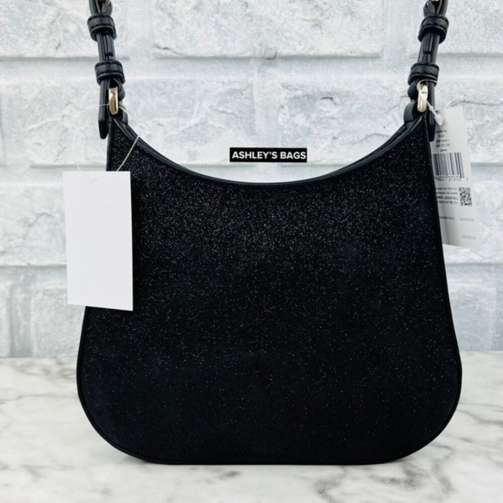 Kate Spade Glimmer Glitter Shoulder Bag In Black - Picture 5 of 12